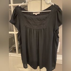 Black blouse with pretty detailing